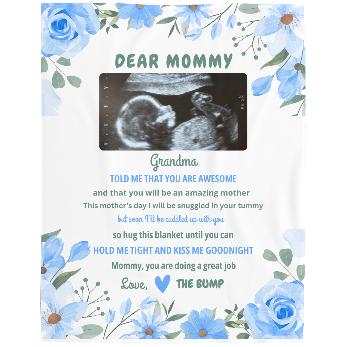 Dear Mommy Personalized Blanket