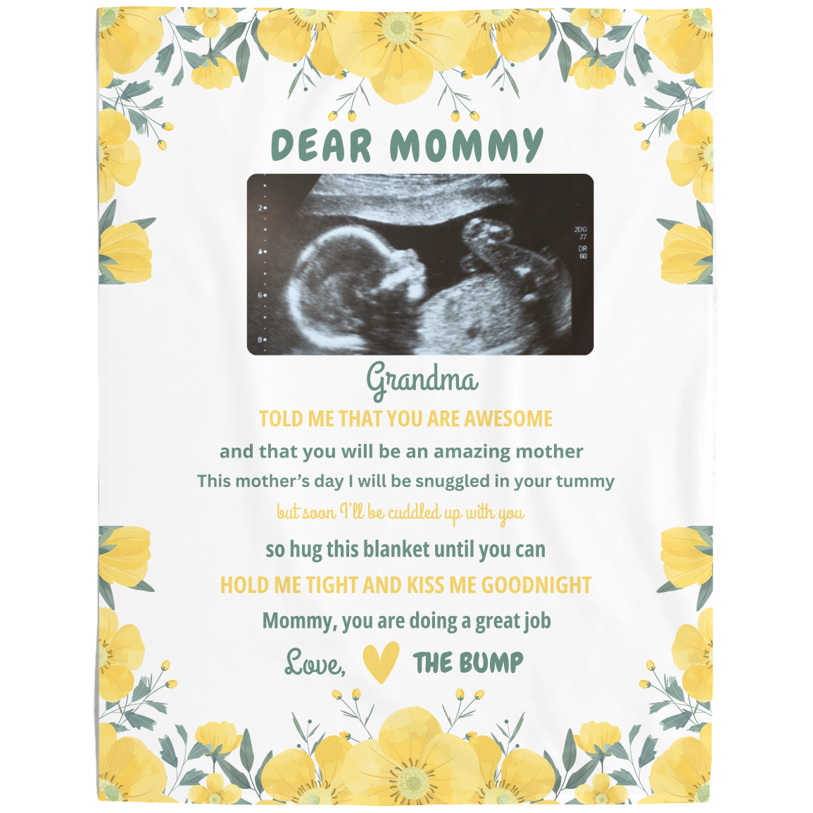 Dear Mommy Personalized Blanket