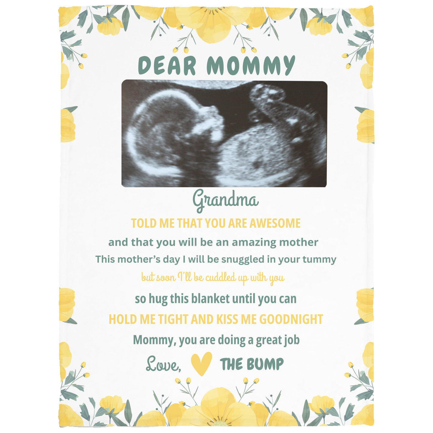 Dear Mommy Personalized Blanket