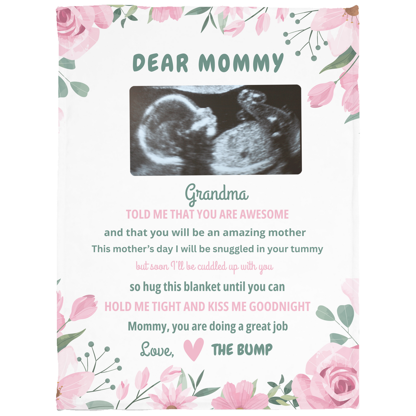 Dear Mommy Personalized Blanket