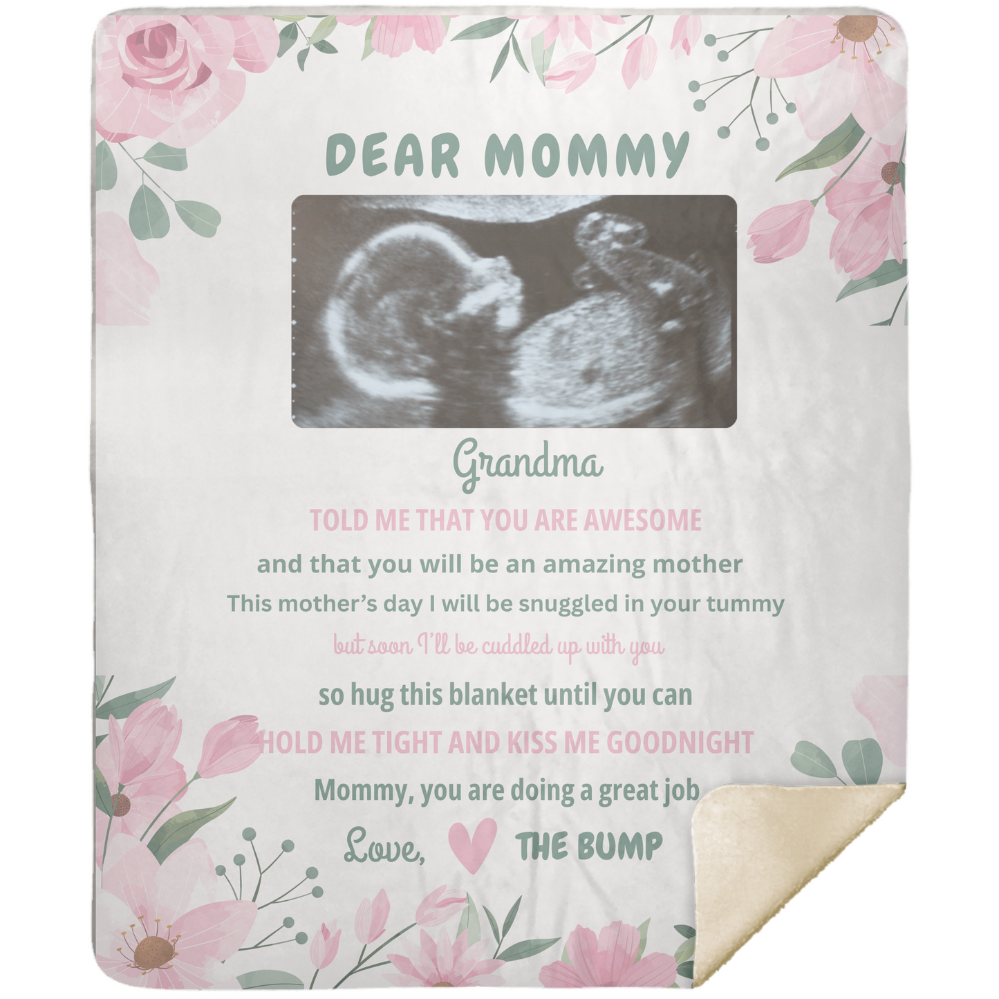 Dear Mommy Personalized Blanket