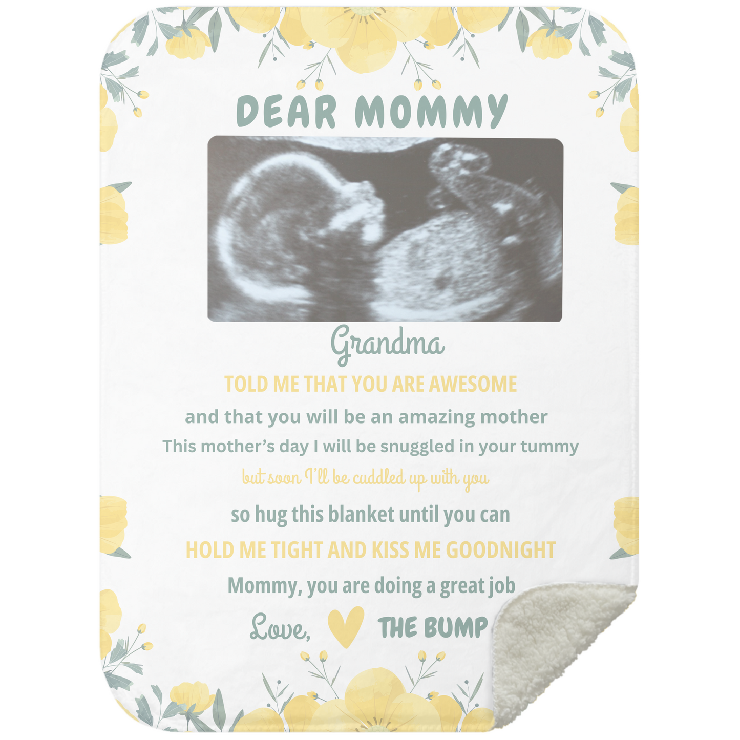 Dear Mommy Personalized Blanket