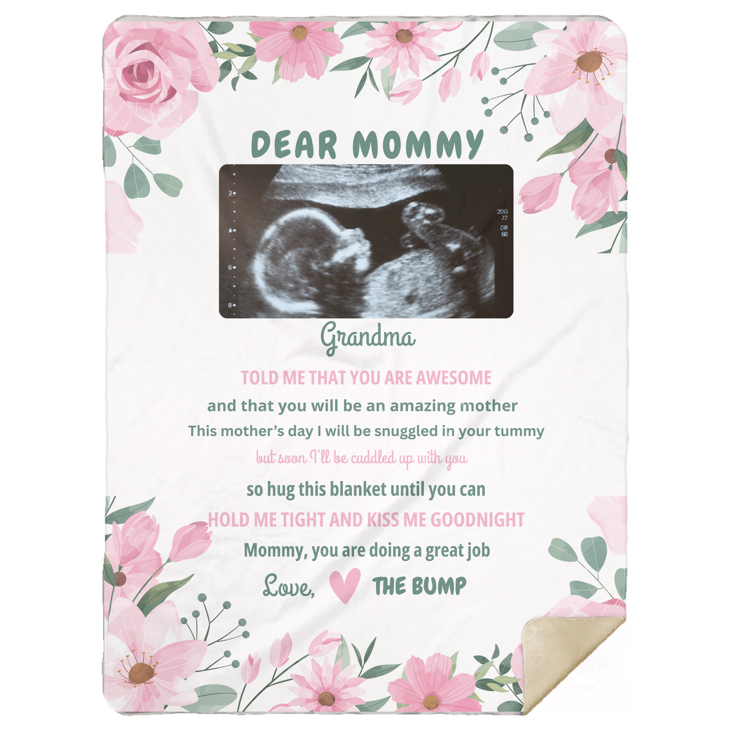 Dear Mommy Personalized Blanket