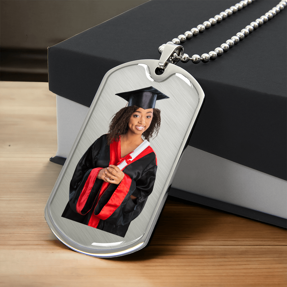 Graphic Dog Tag Necklace