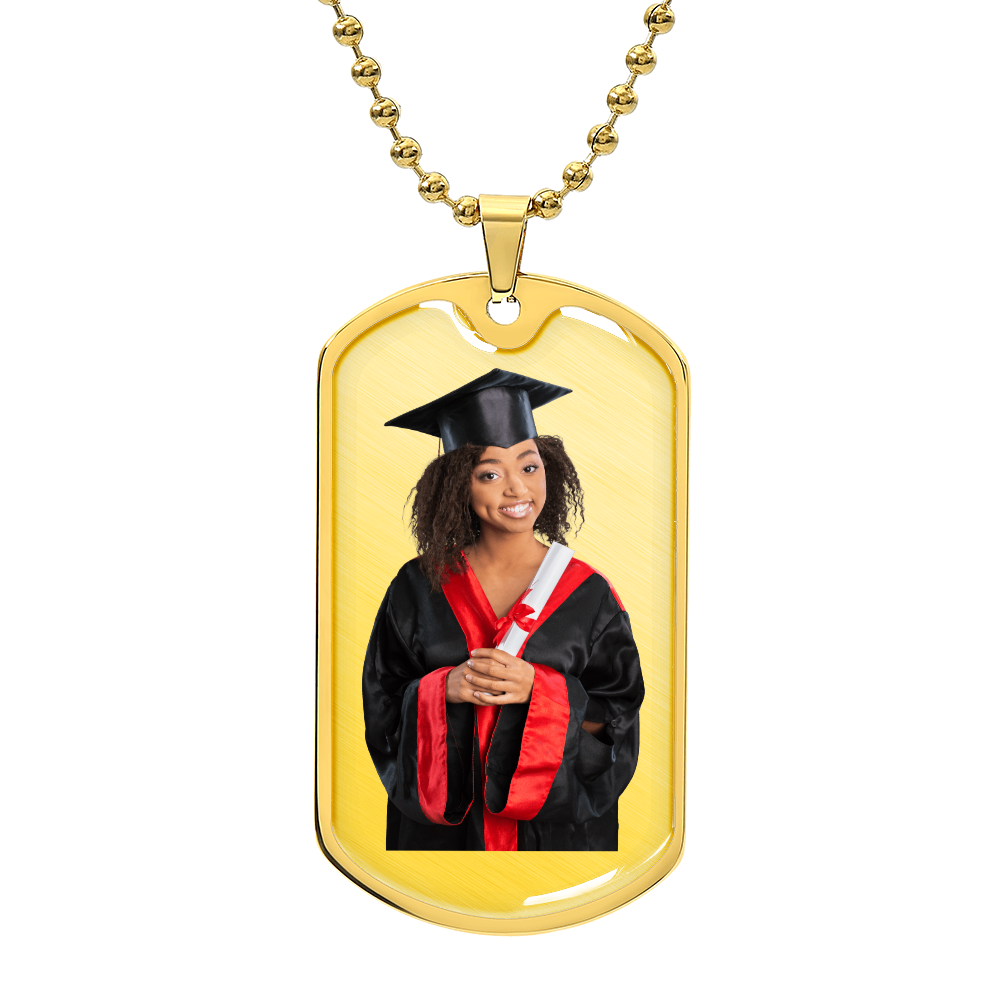 Graphic Dog Tag Necklace