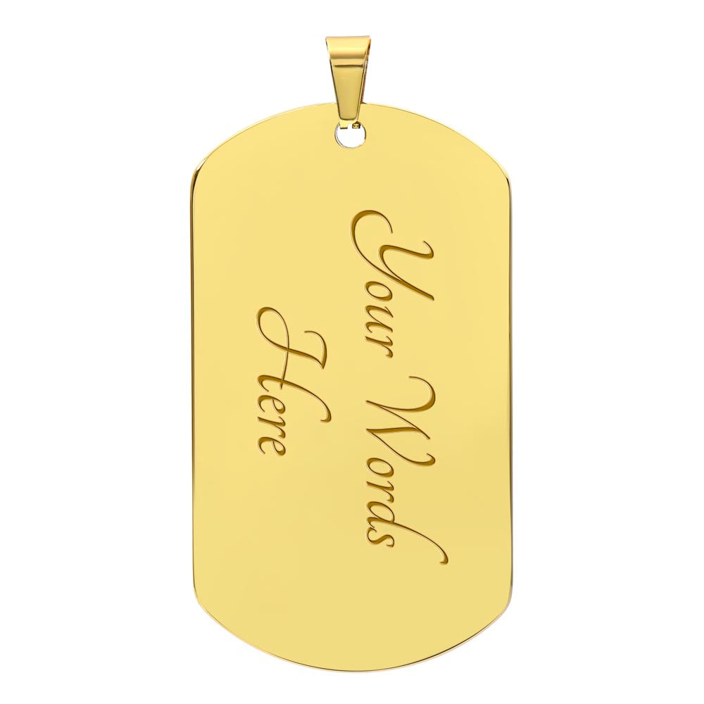 Graphic Dog Tag Necklace