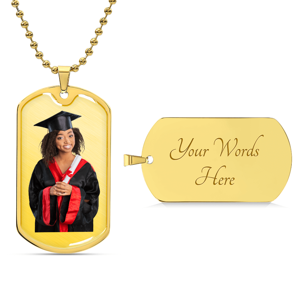 Graphic Dog Tag Necklace