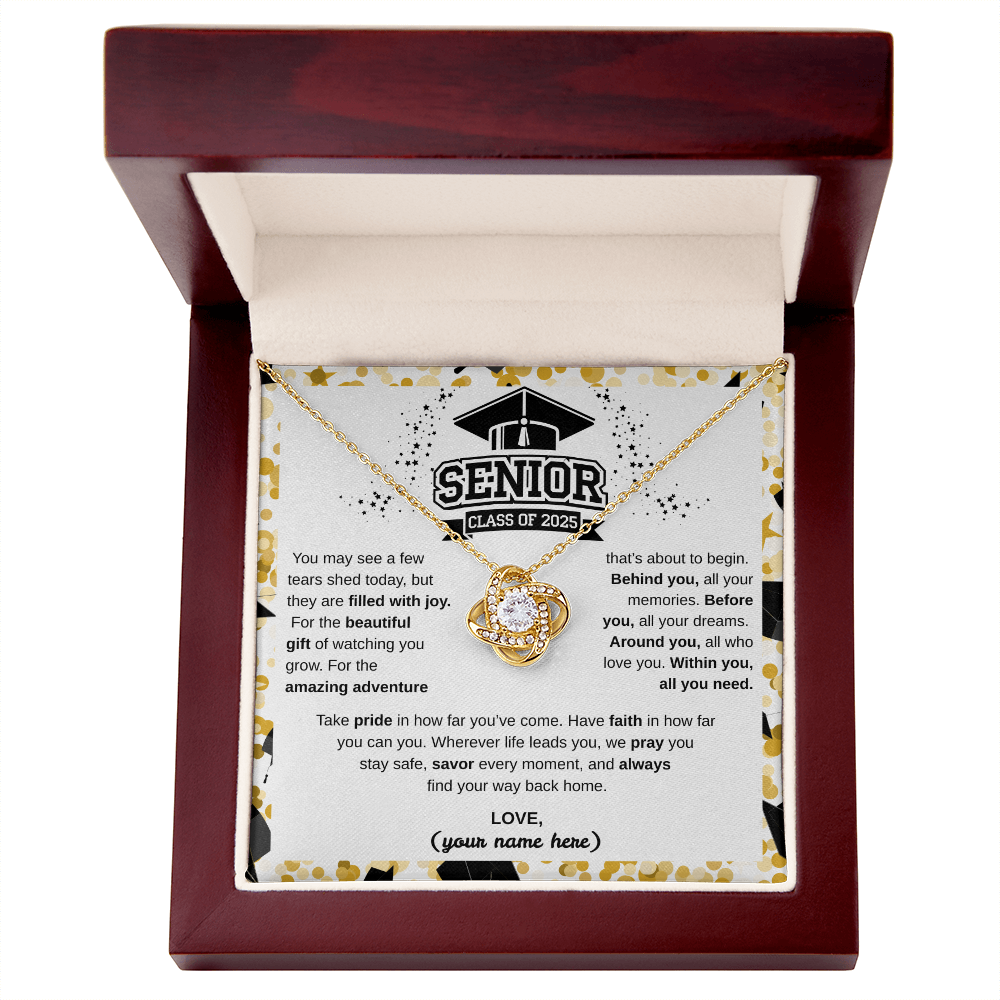 Senior 2025 Amazing Adventure Love Knot Necklace