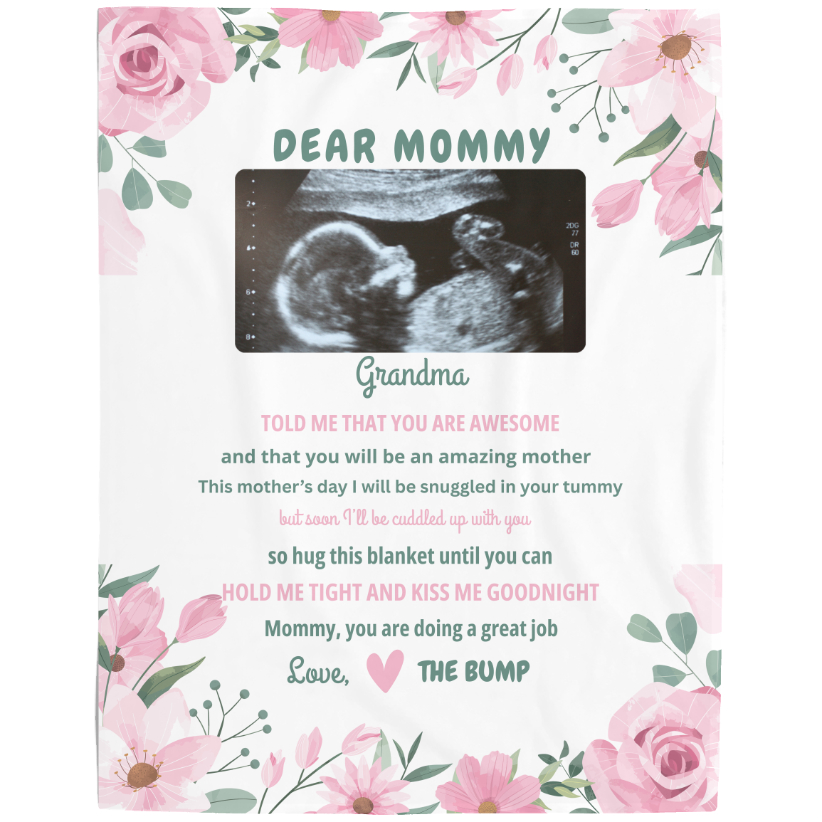 Dear Mommy Personalized Blanket