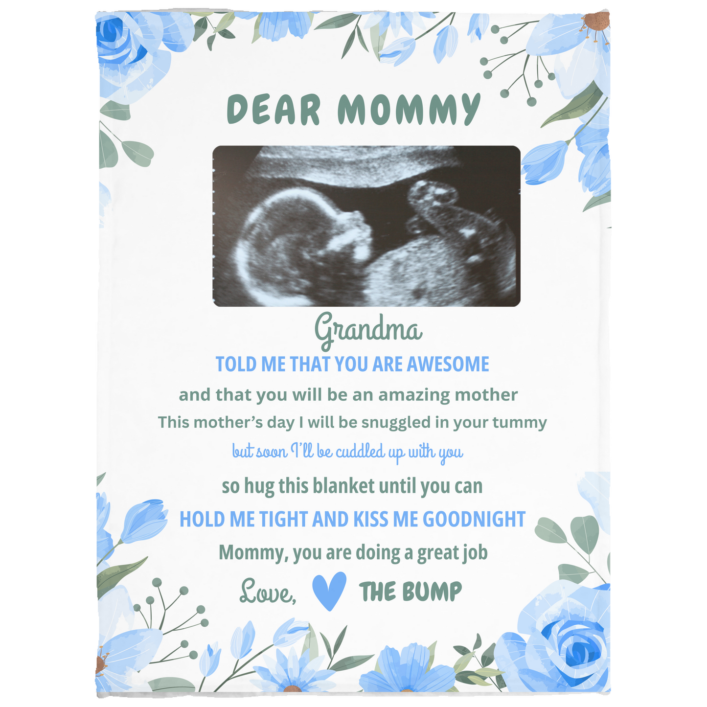 Dear Mommy Personalized Blanket