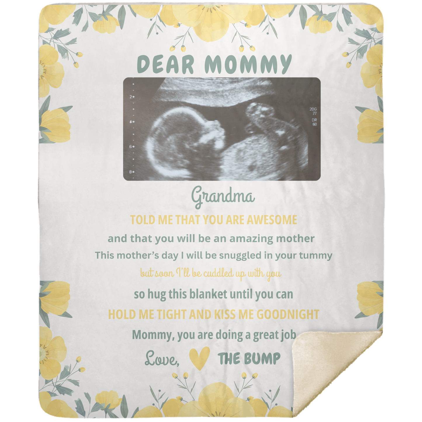 Dear Mommy Personalized Blanket