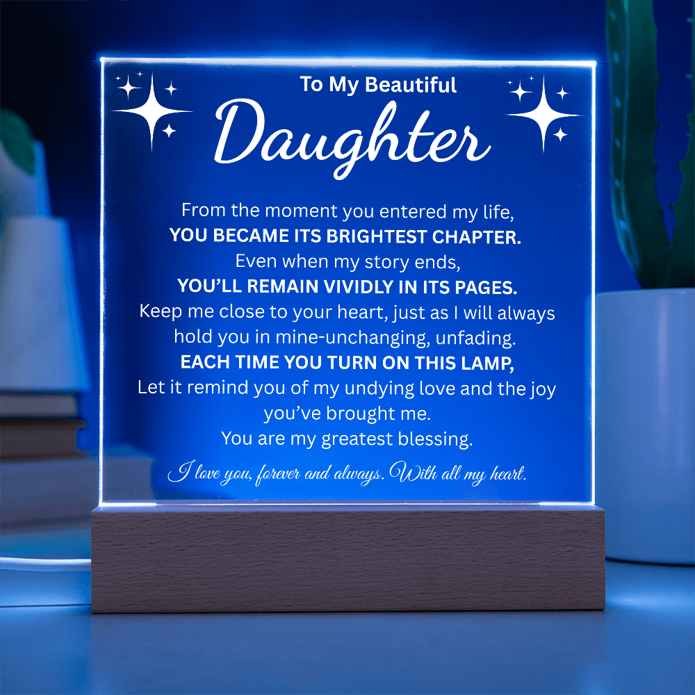 To My Beautiful Daughter