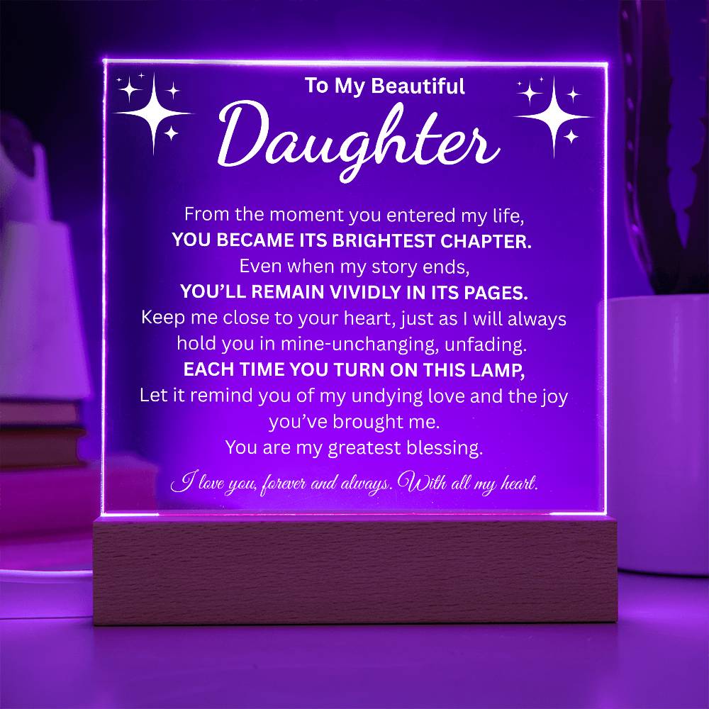 To My Beautiful Daughter