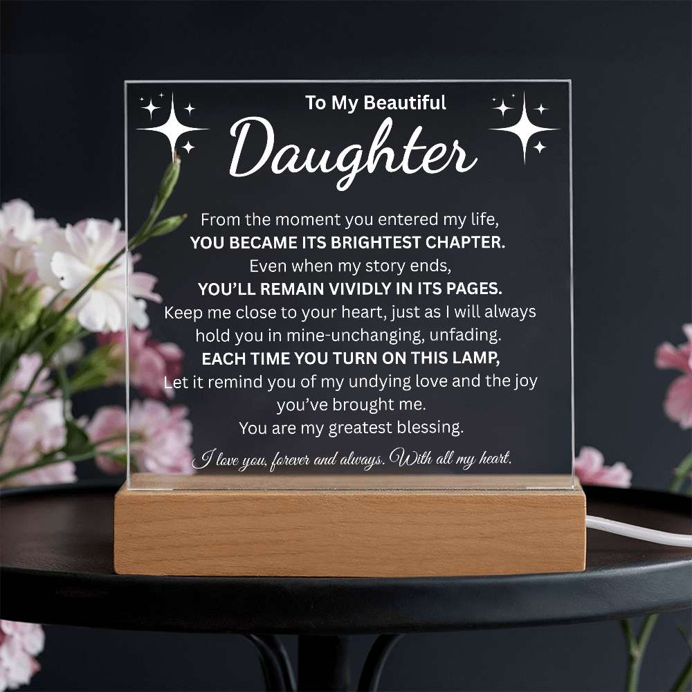 To My Beautiful Daughter