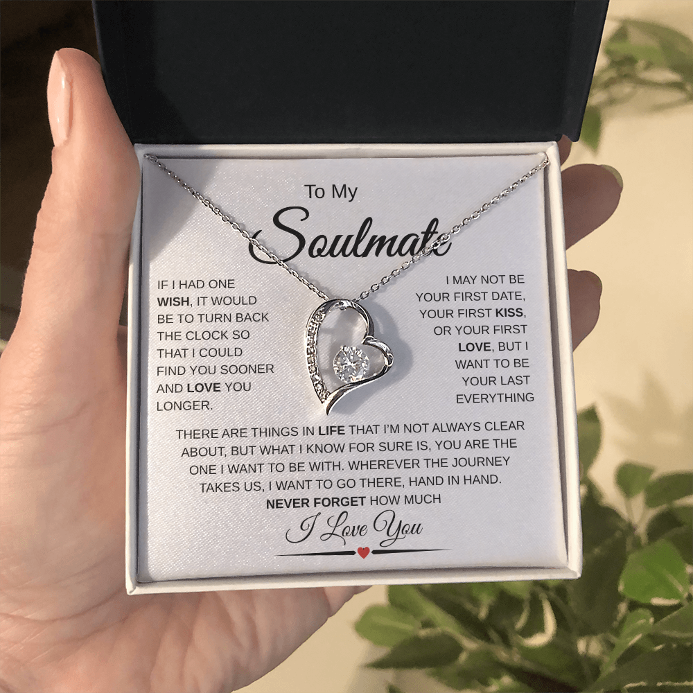To My Soulmate I Love You Necklace