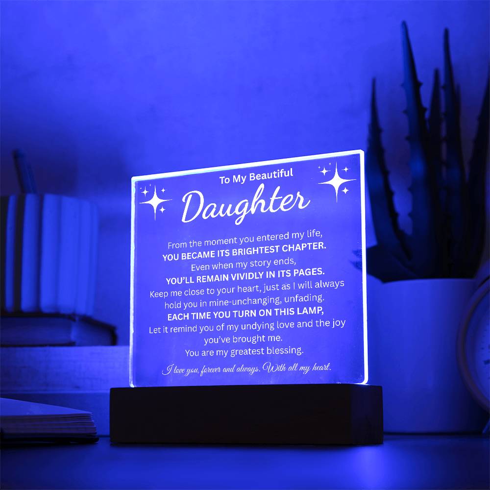 To My Beautiful Daughter